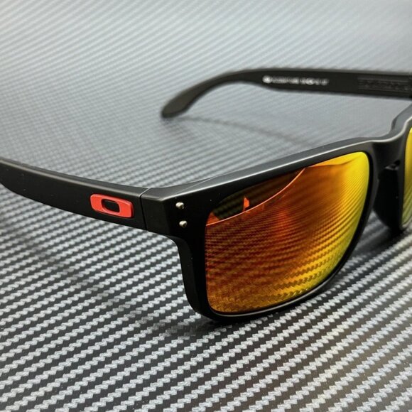 OAKLEY Matte Black Prizm Ruby Men's 59 mm Sunglasses - Picture 3 of 5